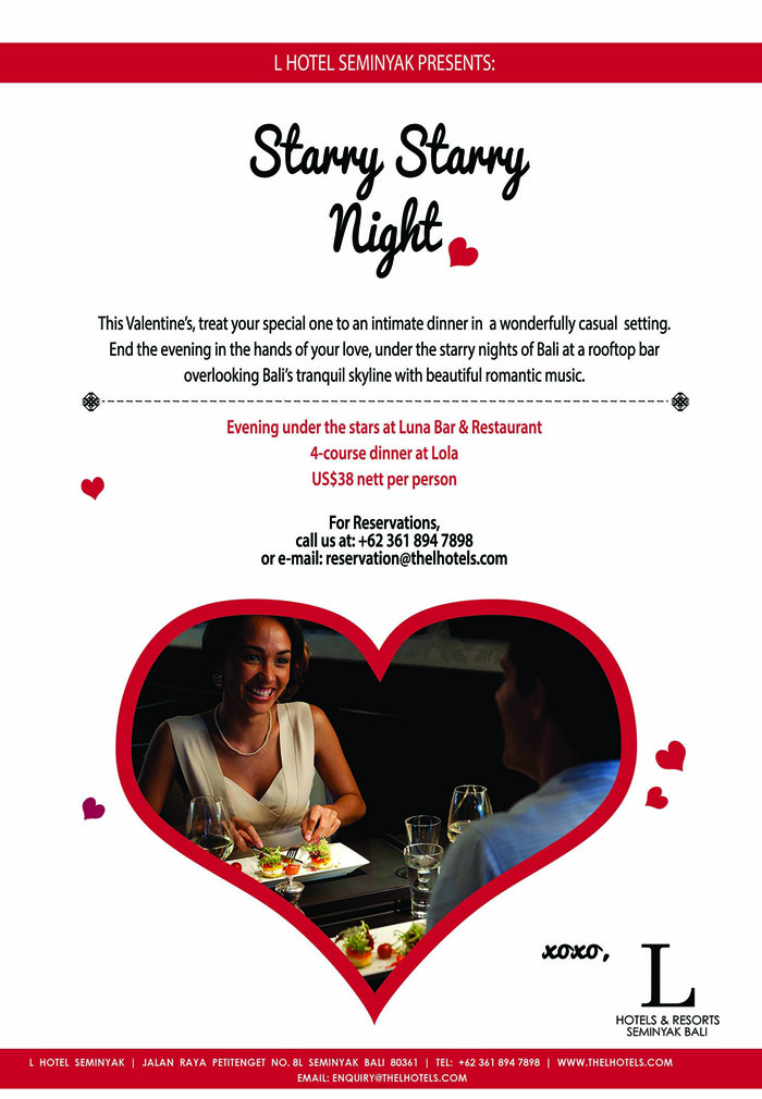 valentine dinner package